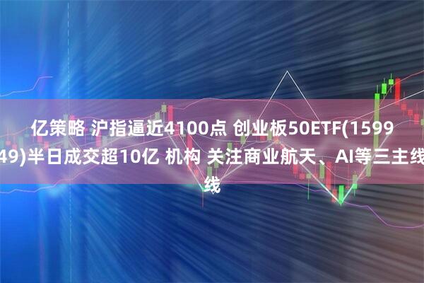 亿策略 沪指逼近4100点 创业板50ETF(159949)半日成交超10亿 机构 关注商业航天、AI等三主线